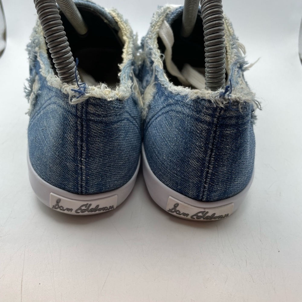 Sam Edelman Calla womens blue denim sneakers size 7 - Picture 5 of 9